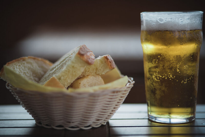 Beer with bread