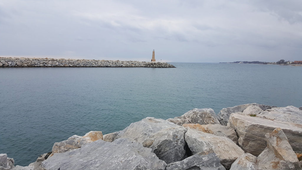 Lighthouse in puerto Banus- Marbella's port