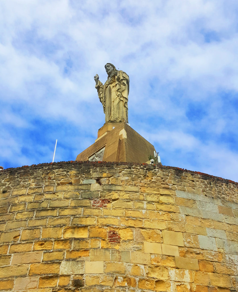 The famous statue of Jesus Christ, Urgull