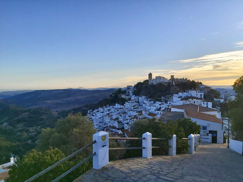Casares sunset in Spain Andalusia