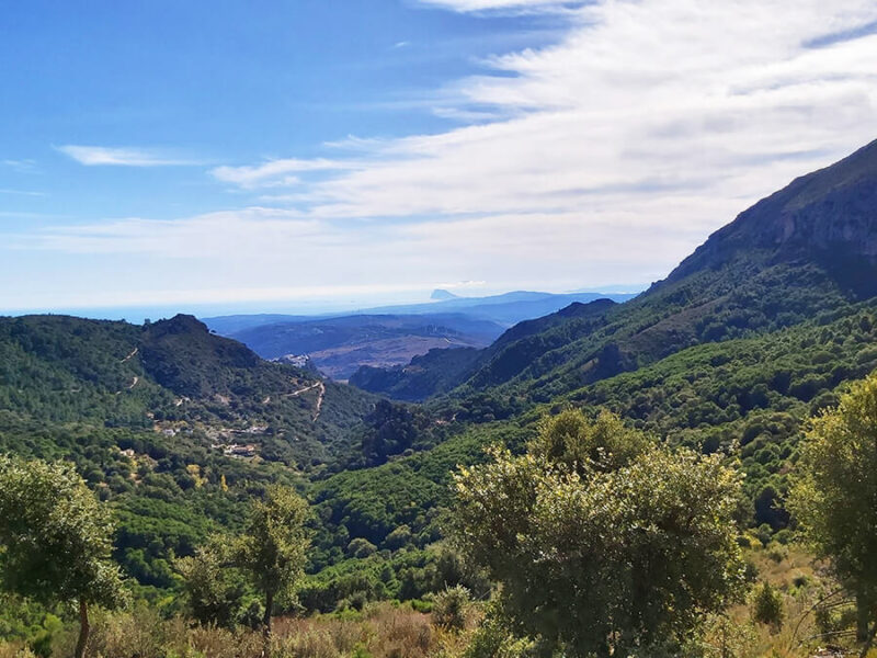 Sierra Crestellina hike - views to Gibraltar