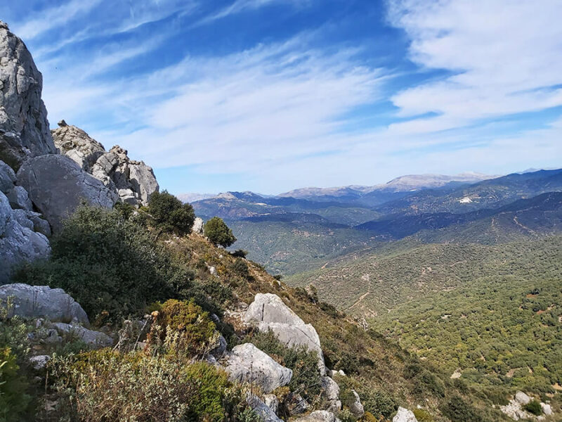 Rocks of Sierra Crestellina in Casares, Spain