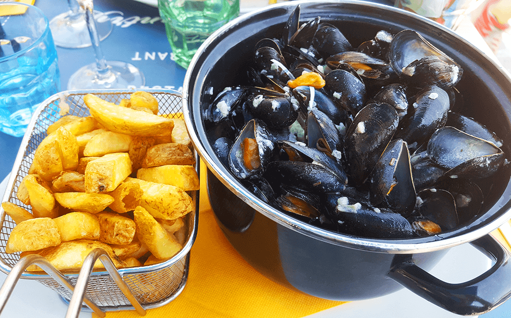 Moules Frites - French classic dish