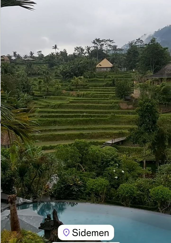 Amazing views from the Abian Ayu Villa in Sidemen. Shame my booking through Agoda didn't get through.
