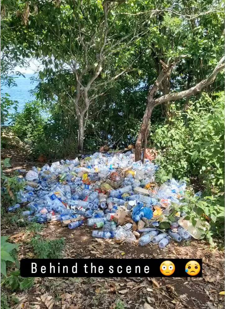Trash pile in Nusa Penida
