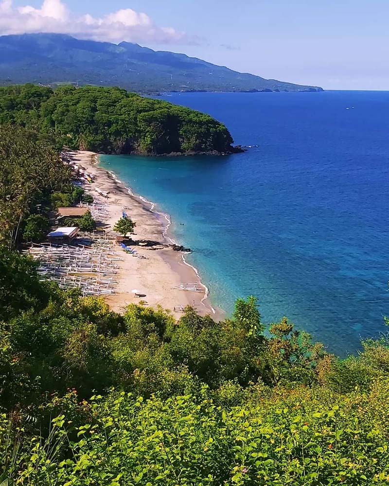 Stunning views to Virgin Beach in Bali