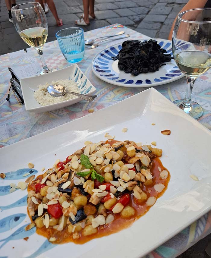 Fish cavatelli at Ciauru I Mari, Catania