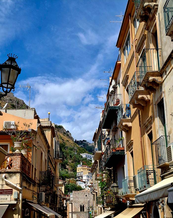 Beautiful streets of Catania, East Sicily
