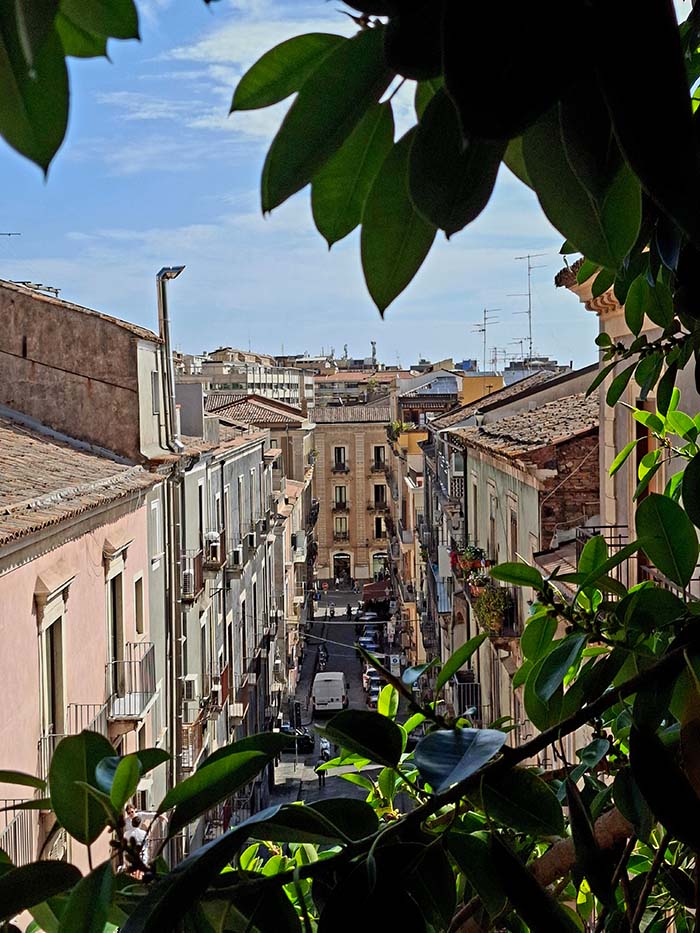 Streets of Catania from above