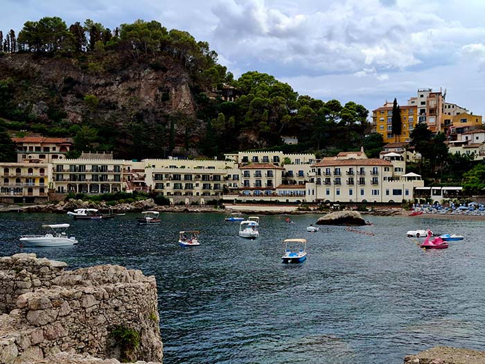 Mazzarè beach in Taormina, East Sicily