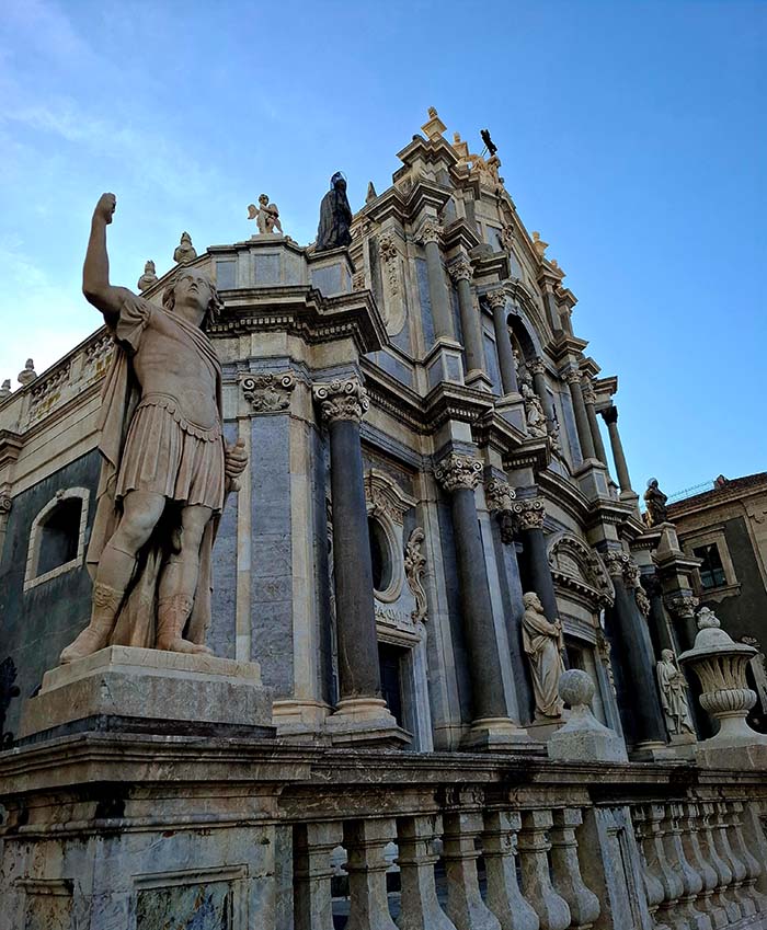 View to Duomo at Piazza Duomo in Catania, Sicily