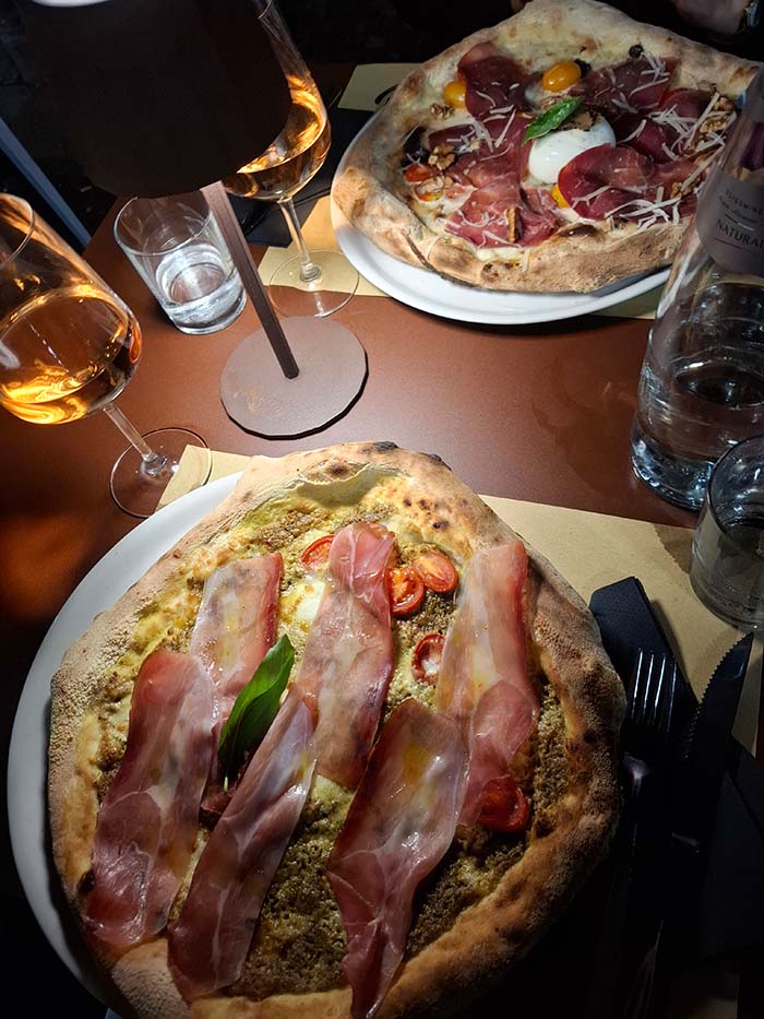 Delicious pizza at Locanda Cerami Catania