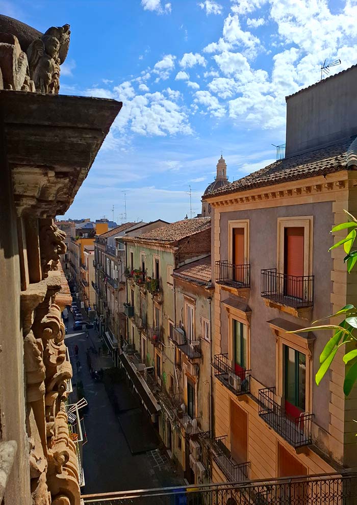 Beautiful streets of Catania, Sicily